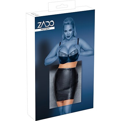 Fustă Din Piele Zado Bondage Negru XS