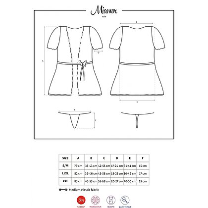 Halat Obsessive Miamor Alb L-XL