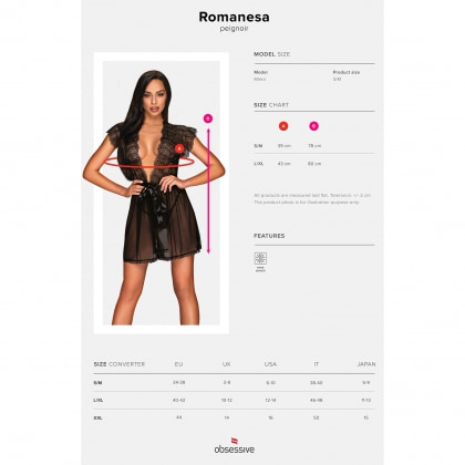 Halat Obsessive Romanesa Negru S-M