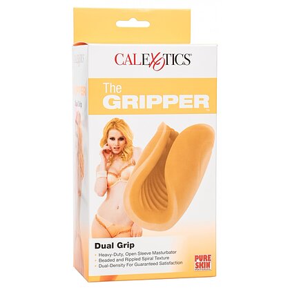 Masturbator Dual Grip Portocaliu