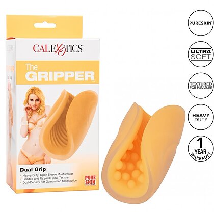 Masturbator Dual Grip Portocaliu