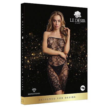 Rochie Le Desir Star Rhinestone Fun Negru XL-2XL
