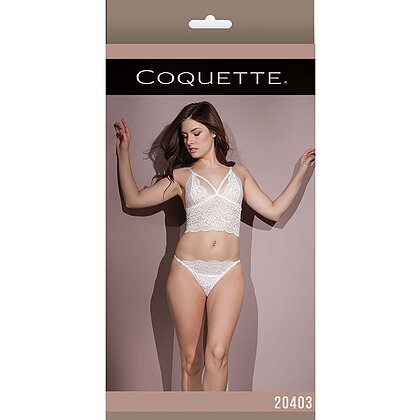 Set Coquette Veronica Alb S-L