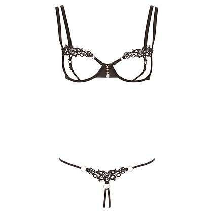 Set Cottelli Collection Paisley Negru S