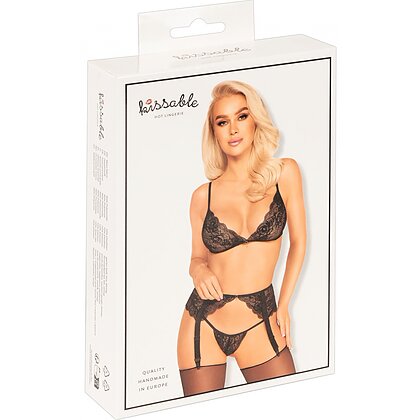Set Kissable Midnight Fever Negru L-XL