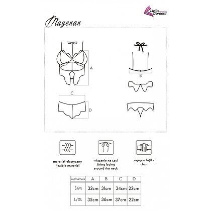 Set LivCo Mayenan Negru L-XL