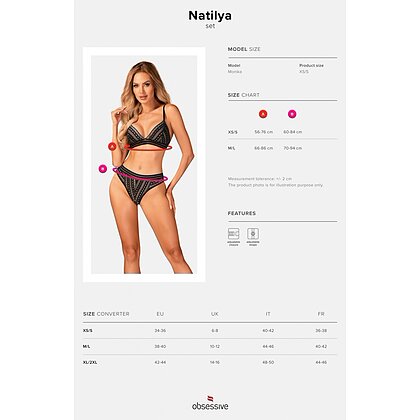 Set Obsessive Natilya Negru XS-S