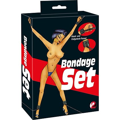 Set Restraint Bondage Negru