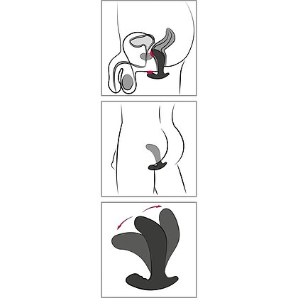 Stimulator Prostată Twisting Tom Negru