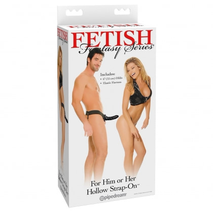 Strap-On Pentru Bărbați Hollow Pipedream Negru