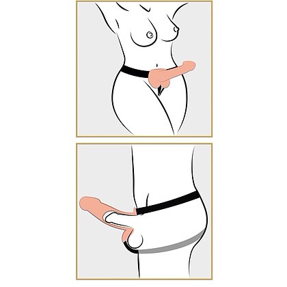 Strap On Unisex Hollow cu Testicule