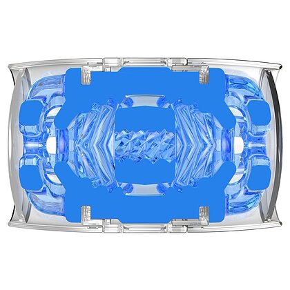Quickshot Turbo Blue Ice Fleshlight Compact Prindere Dinamică Albastru