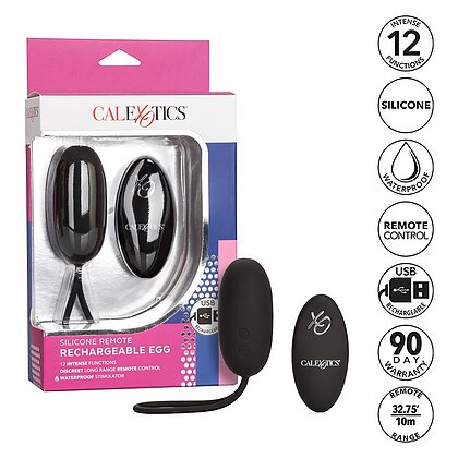 Remote Rechargeable Egg Negru