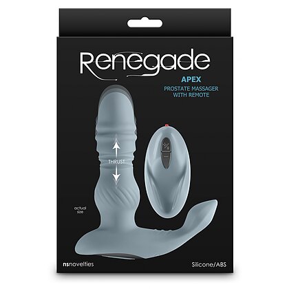 Renegade Apex — Stimulator Prostată Reîncărcabil, 6 Viteze Gri