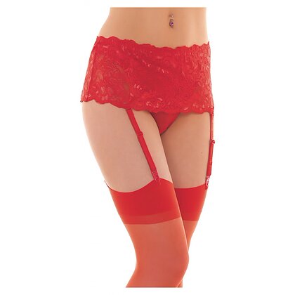 Portjartier Cu Dresuri Amorable Claudya Roșu S-L