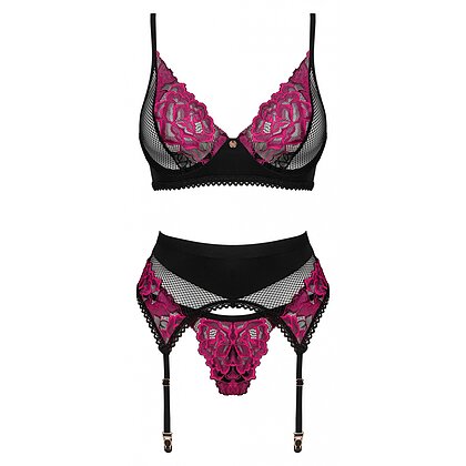 Set Obsessive Rosenty 3 Piese Roz M-L