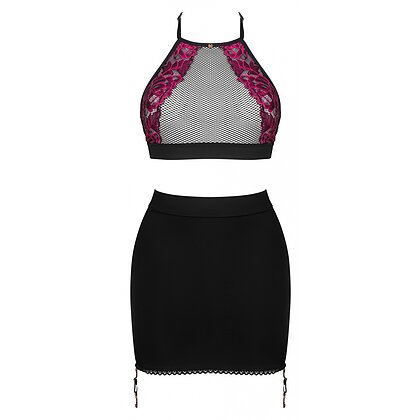 Set Top Skirt Rosenty Negru XS-S