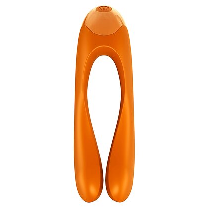 Satisfyer Candy Cane Finger Vibrator Portocaliu