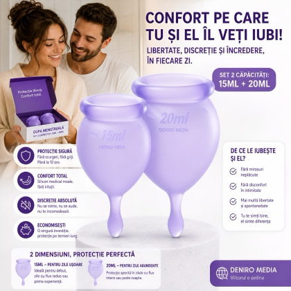 Satisfyer Feel Good Menstrual Cup Set Lila