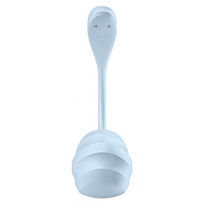 Satisfyer Smooth Petal Connect Vibrator Purtabil 12 Moduri Albastru
