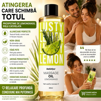 Satisfyer Ulei De Masaj Lemongrass 250 ml — Revigorant