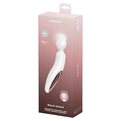 Satisfyer Wand-erland — 50 Programe, IPX7, Reîncărcabil Alb