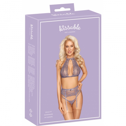 Set din Dantelă Kissable Gianna Mov L-XL