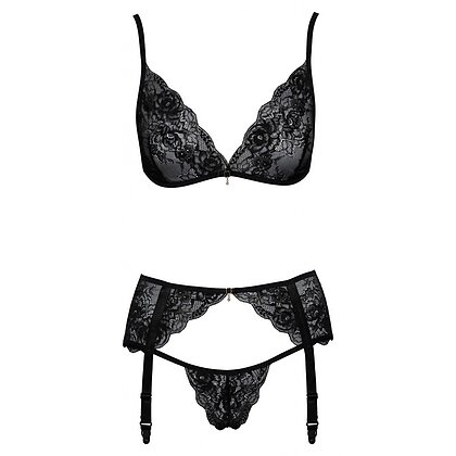 Set Kissable Midnight Fever Negru L-XL