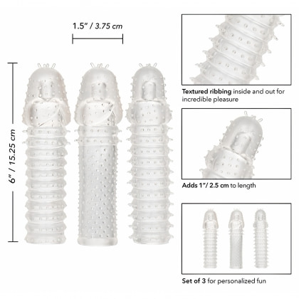 Set 3 Piese Prelungitoare Extension Transparent