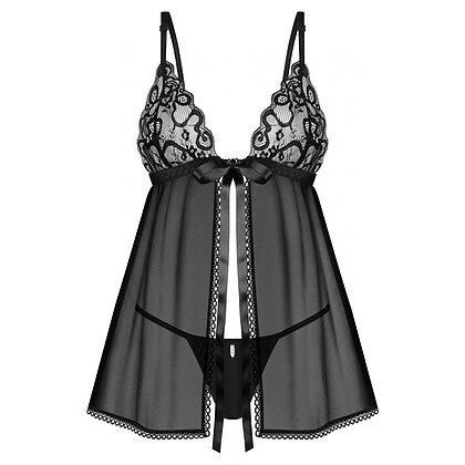 Babydoll Obsessive Blomentis Negru M-L
