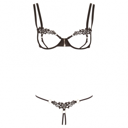Set Cottelli Collection Paisley Negru M