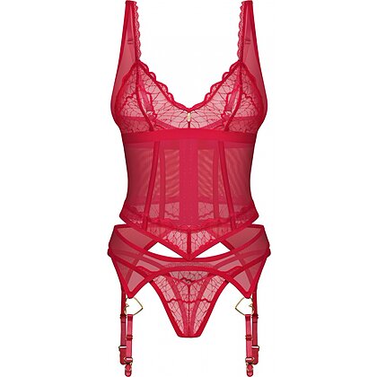 Corset Obsessive Cupide Desir Roșu L-XL