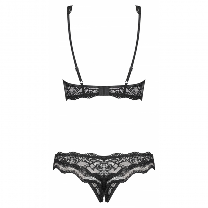 Set Decupat Obsessive Luvae Negru S-M