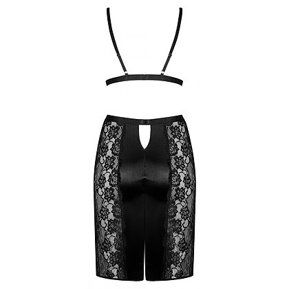 Set Fustă Și Sutien Obsessive Blanita Negru S-M