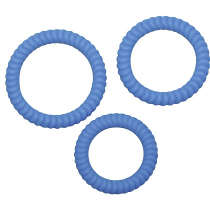 Set Inele Penis Love 3 Rings Albastru