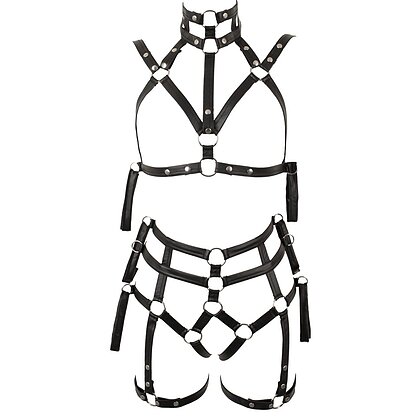Set Lenjerie Bondage Negru L-XL