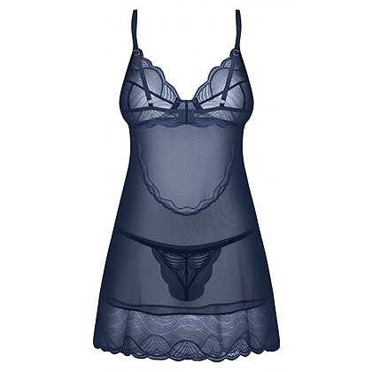 Chemise Obsessive Nightly Albastru XL-2XL