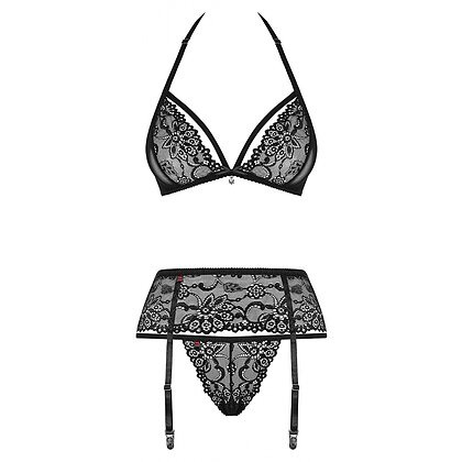 Set Obsessive 838-SEG Negru L-XL
