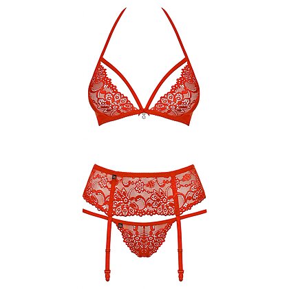 Set Obsessive 838-SEG Roșu S-M