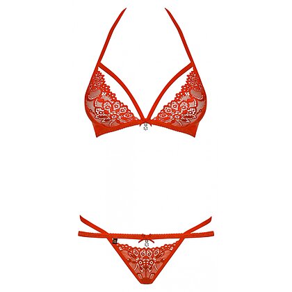 Set Obsessive 838-SET Roșu S-M