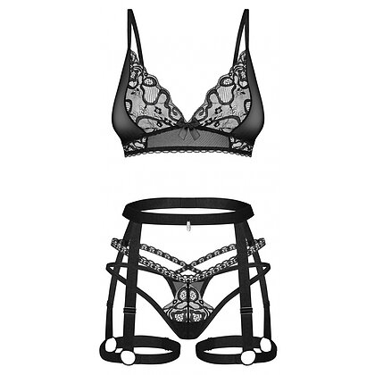 Set Obsessive Blomentis Negru XS-S