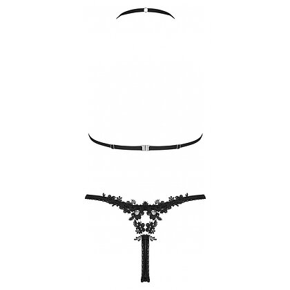 Set Obsessive Celia Noir 2 Piese Negru XL-2XL
