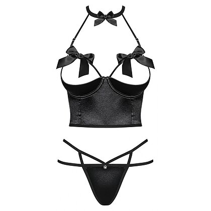 Set Obsessive Delishya Negru S-M