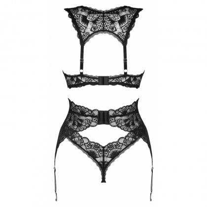 Set Obsessive Donna Dream 3 Piese Negru XS-S