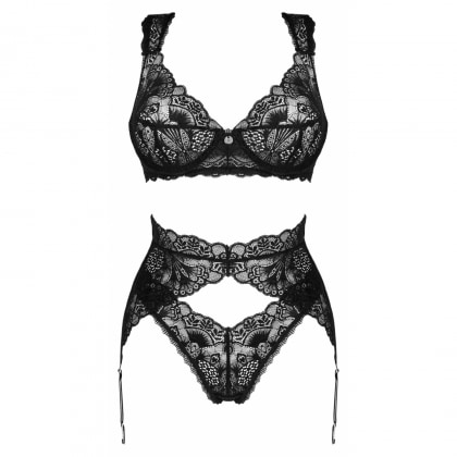 Set Obsessive Donna Dream 3 Piese Negru XS-S