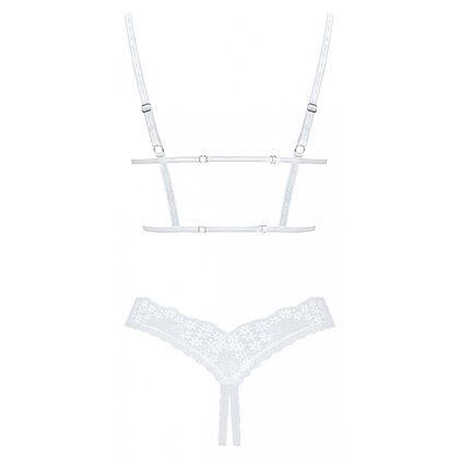 Set Obsessive Heavenlly Cupless Alb XS-S