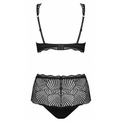 Set Obsessive Klarita cu Talie Înaltă Negru 2XL-3XL