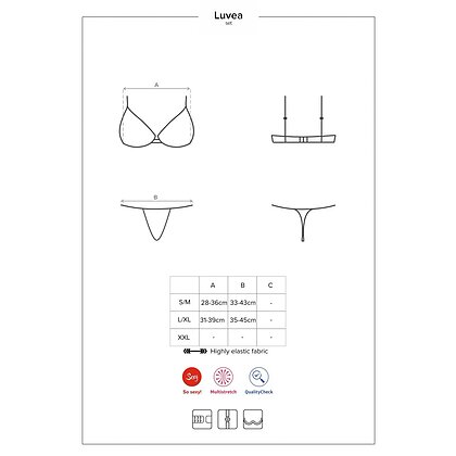 Set Obsessive Luvae Negru S-M