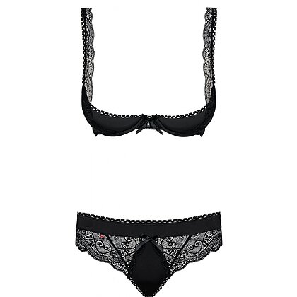 Set Obsessive Miamor Negru L-XL