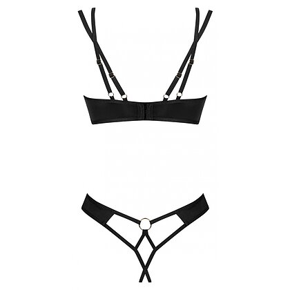 Set Obsessive Nesari Decupat 2 Piese Negru XS-S